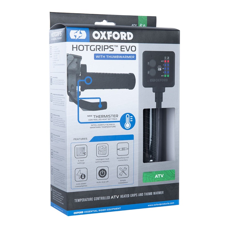 Oxford EVO HotGrips ATV – V9 Dual Thermister Switch with THUMB WARMER