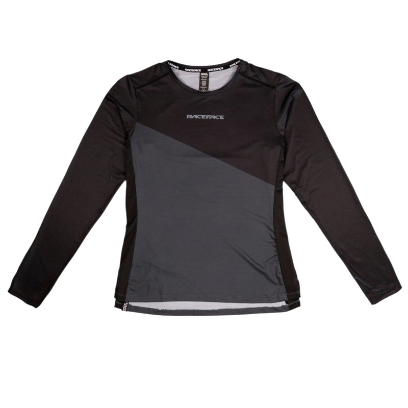 Race Face Diffuse Ladies Long Sleeves Cycle Jersey Black