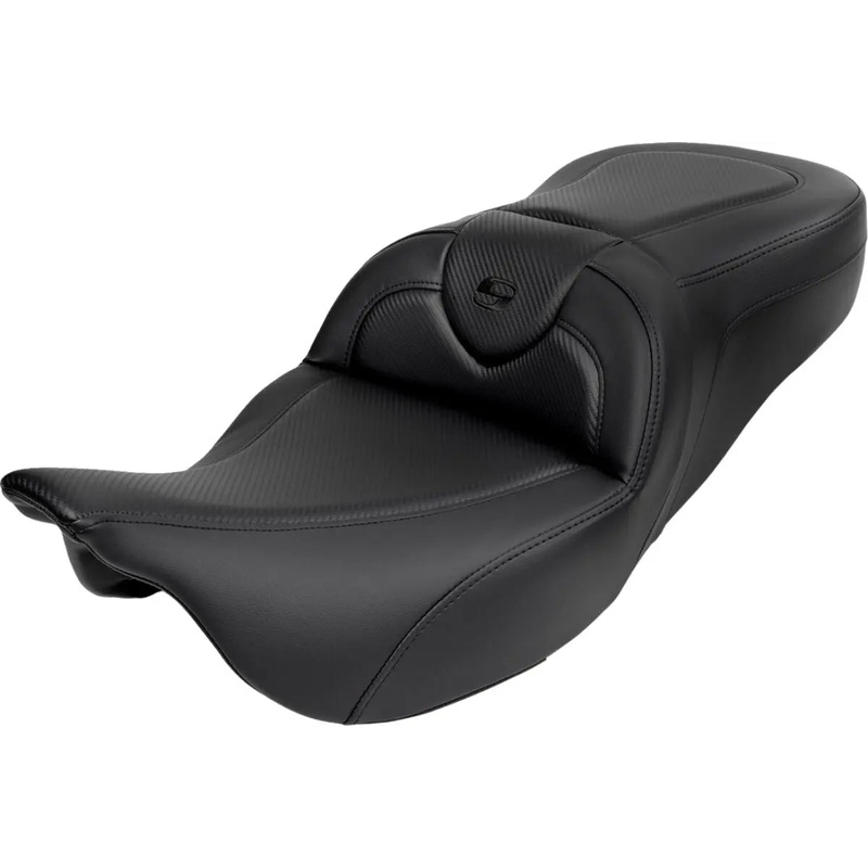 Saddlemen Roadsofa Standard Reach Black Stitching Seat Black With Backrest