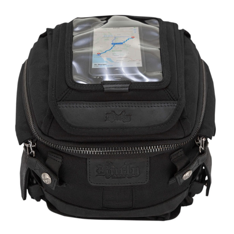 Burly Brand – Voyager Tank/Tail Bag – Black