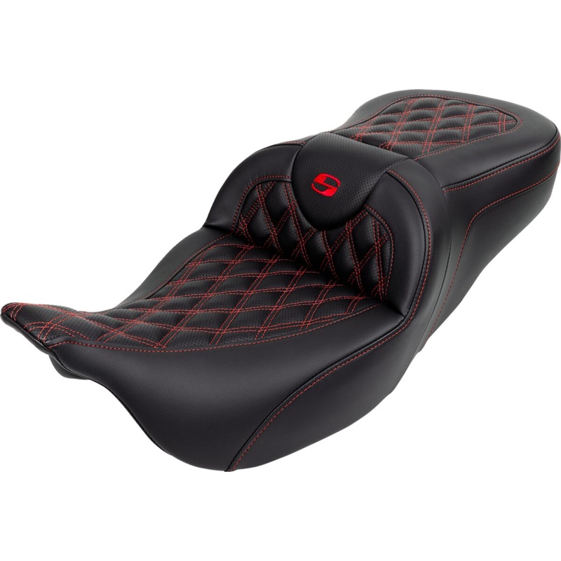 Roadsofa LS With Driver’s Backrest Seat, Red Stitch – 08-23 Touring