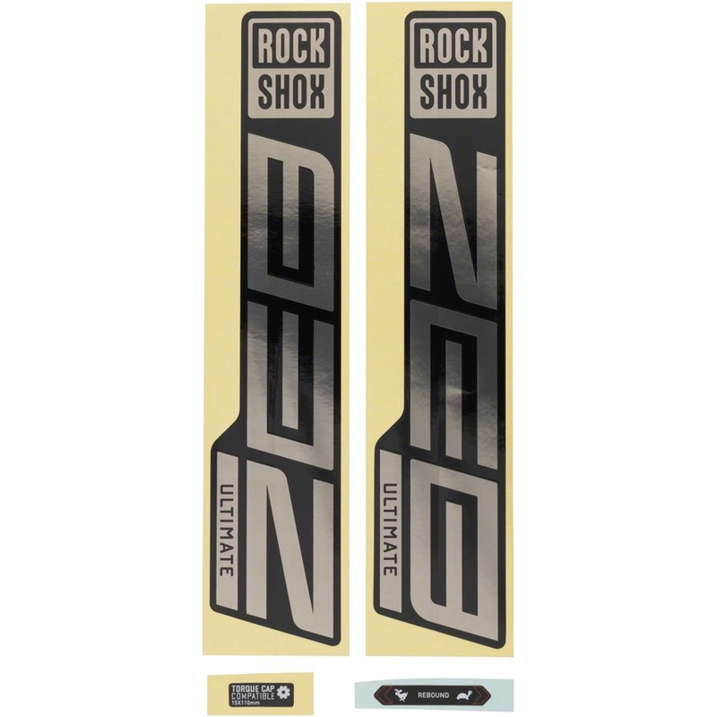 RockShox Fork Decal Kit – ZEB Ultimate – 27/29″ – Gloss Polar Foil/High Gloss Black
