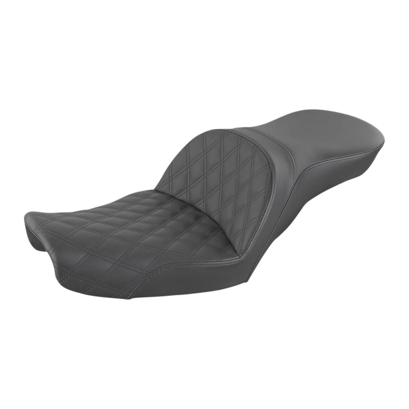 SADDLEMEN – Explorer Lattice Stitch Seat – Explorer Seat – Lattice Stitched – Dyna ’96-’03