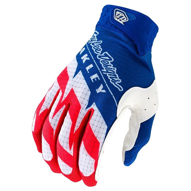 Troy Lee Designs x Oakley Air Vision Motocross Gloves White / Blue