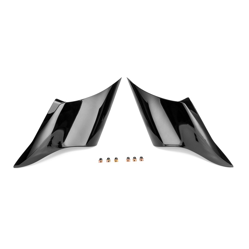 2009-2023 Harley Davidson Electra Glide Road King Black ABS Plastic Stretched Extended Side Panel Cover