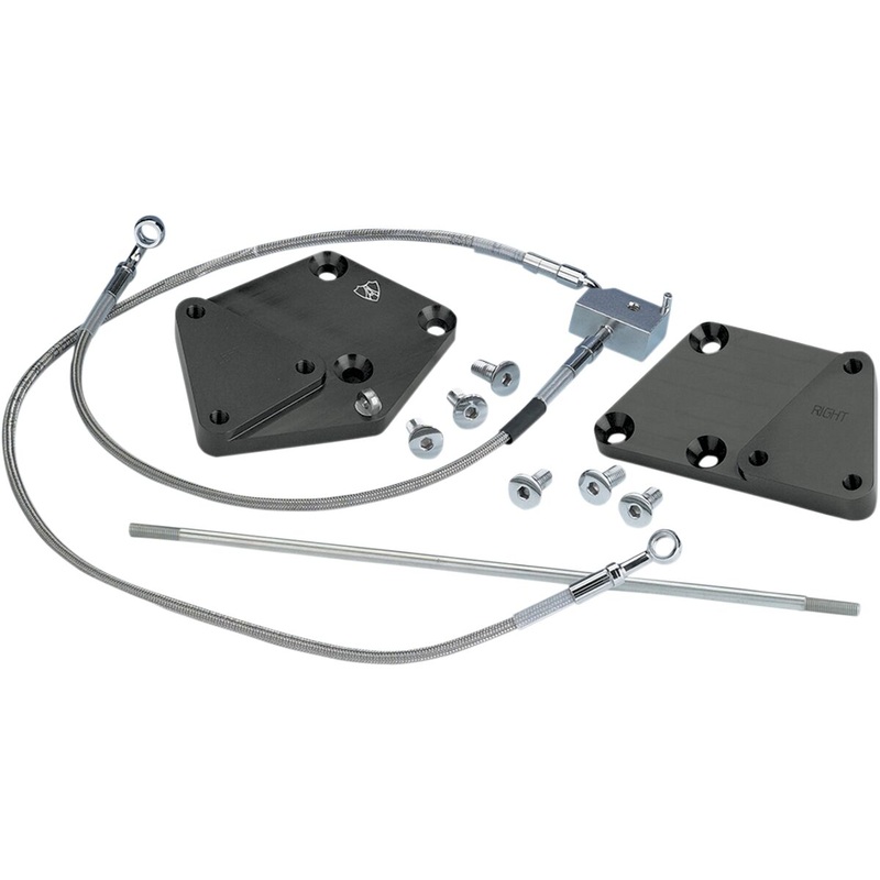 3″ Forward Control Extension, Black –  00-06 Softail