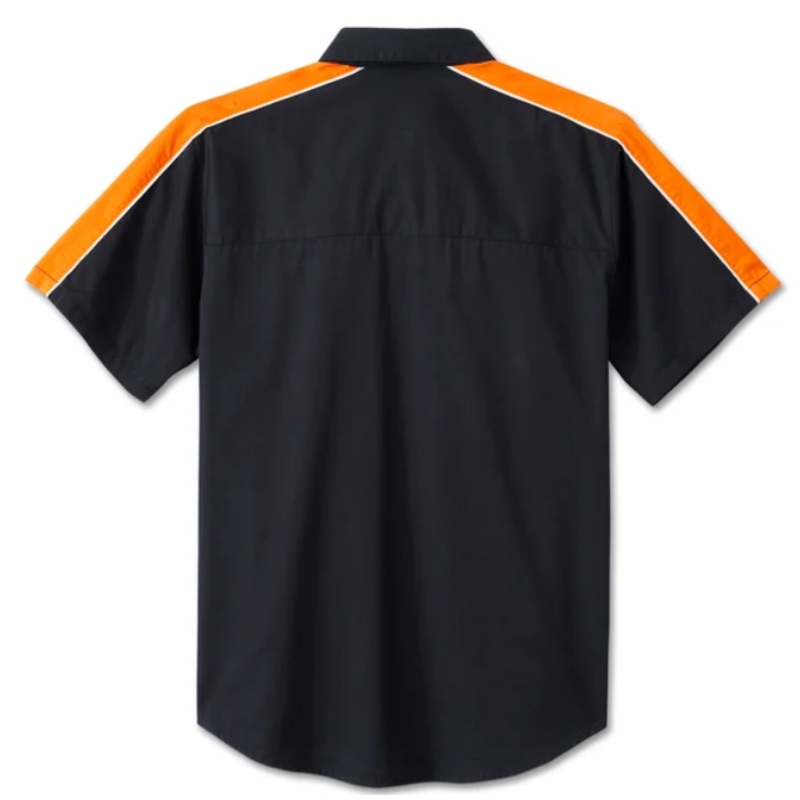 Harley-Davidson Men’s Stacked Bar & Shield Short Sleeve Shirt – Colorblock 96049-25VM