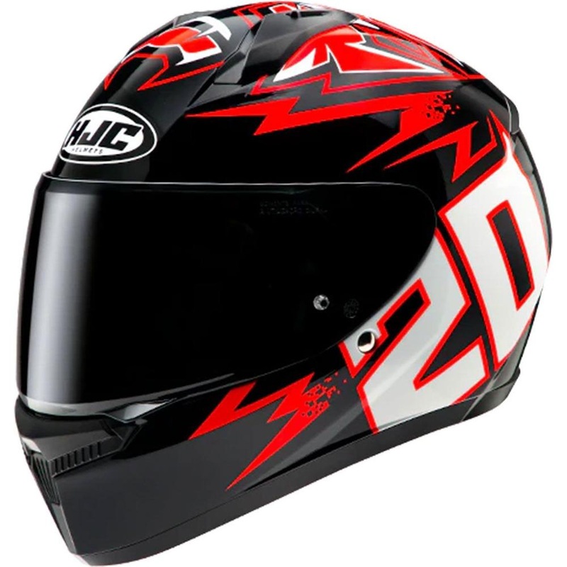HJC C10 Diablo Mask MC1 Black / Red / White