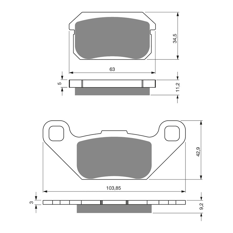 GOLDfren Brake Pads GF283 – K5