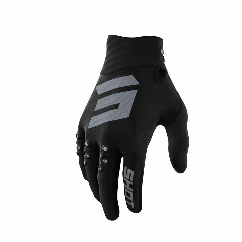Shot Contact Gloves Contact Black
