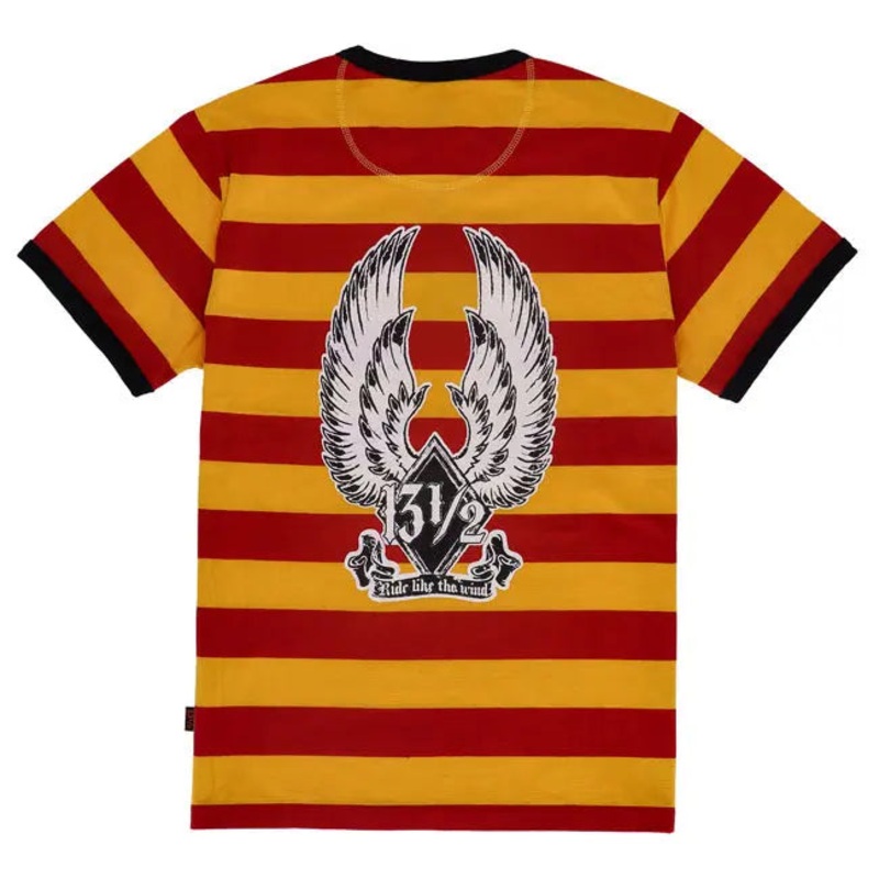 13 And A Half Magazine Ride Like The Wind T-Shirt Red / Yellow