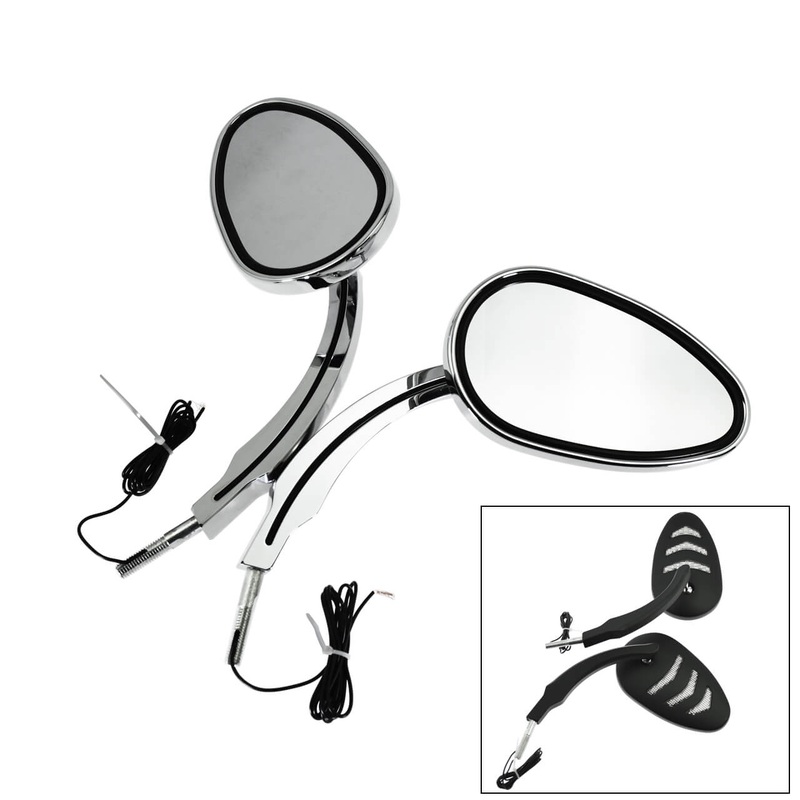 Motorcycle LED Rearview Mirrors Turn Signals for Harley | Mactions