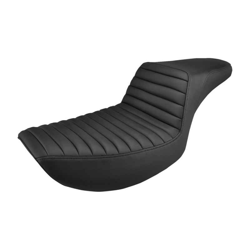 SADDLEMEN – Step-Up Seat – Front Tuck-n-Roll – Black – FXR
