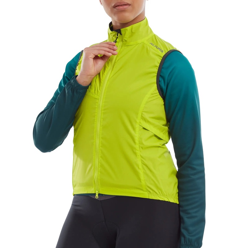 Altura Airstream Windproof Ladies Cycle Gilet Lime