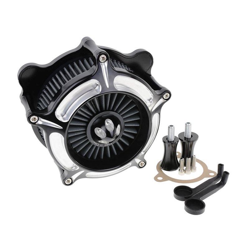 Motorcycle CNC Air Filter Grey Intake Kit for Harley Dyna Softail Touring | Mactions