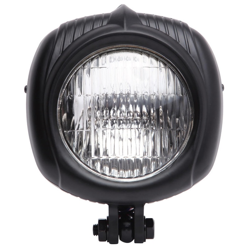 Electroline Vintage Square Headlight – Black