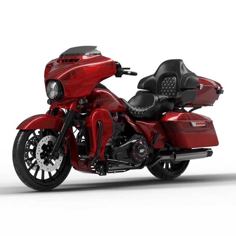 HR3 Mysterious Red Sunglo / Velocity Red Sunglo Complete Body Fairing Kit For Harley Ultra Limited  FLHTK 14-23