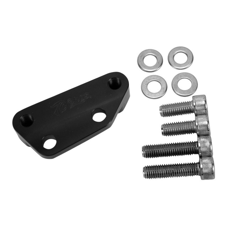 TC Bros. Black Axial Brembo Front RH Bracket 2008-2017 Harley 12.6in Rotor