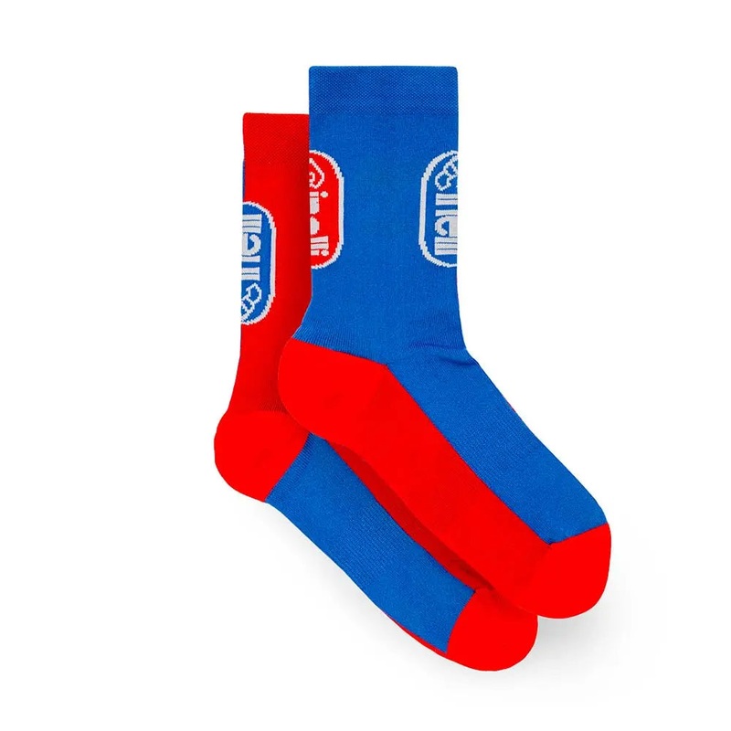 Cinelli Oval Cycle Socks Red / Blue