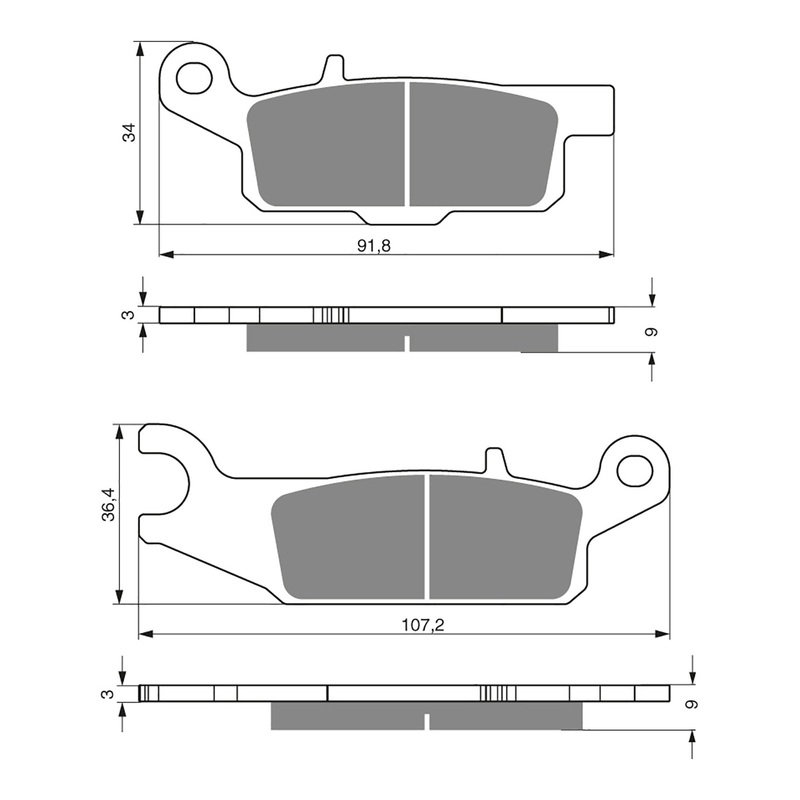 GOLDfren Brake Pads Off-Road Racing GF256 – K5 ( PR388 )