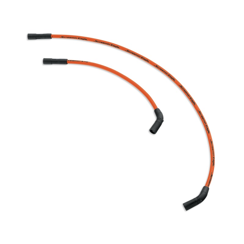 Harley-Davidson 32325-08A Screamin’ Eagle 10mm Phat Spark Plug Wires 09-16 Touring and Trike models Screaming Eagle
