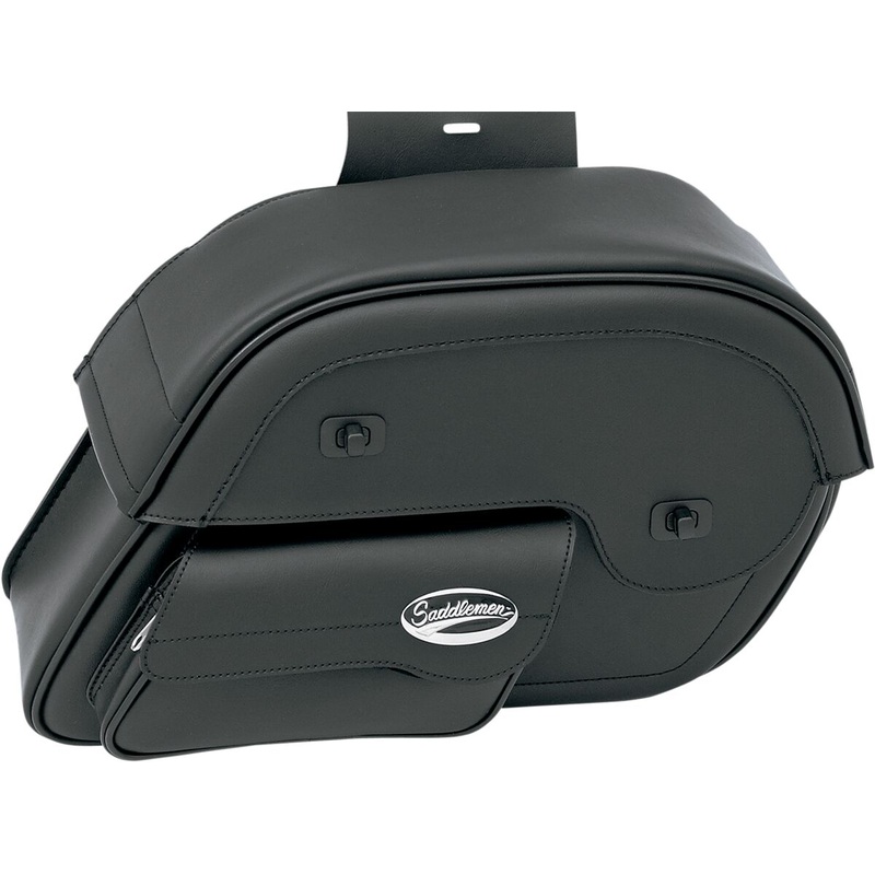 Saddlemen Cruis’n Slant Face Pouch Saddlebags Black – Large