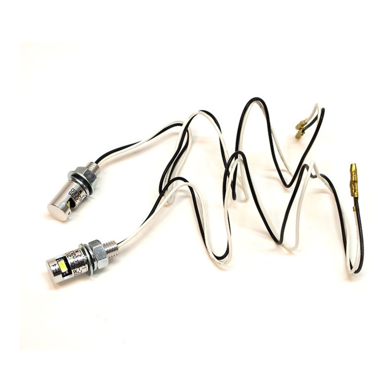 WHITES NUMBER PLATE LED BOLT LIGHT 17×12 SIL (Pair)