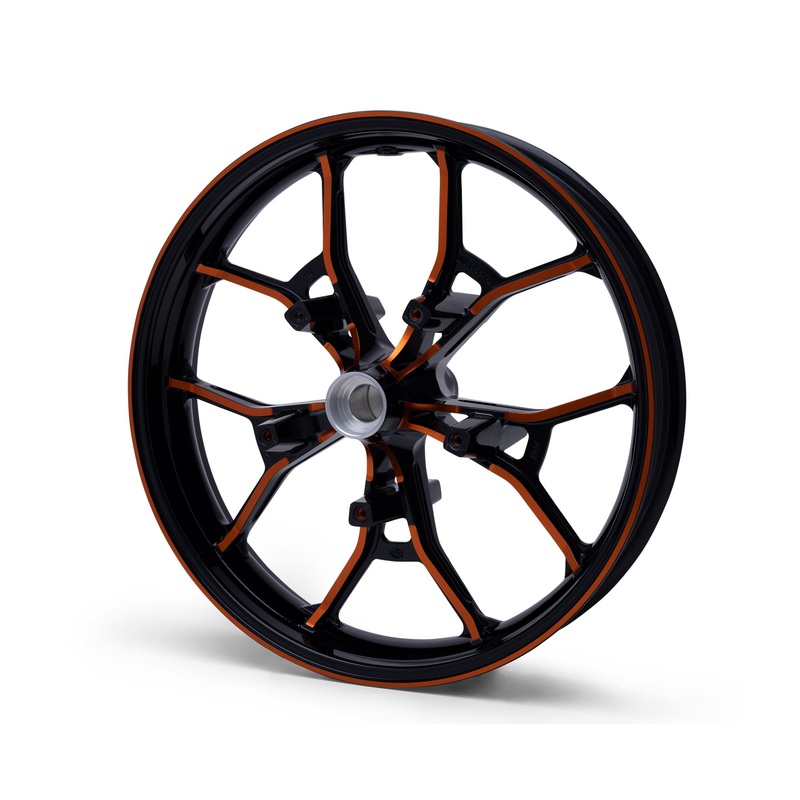 Harley Davidson 43300956 Performance Forged Touring 19 in. Front Wheel KIT,FR WHL,ORN ANDZ,19X3.5