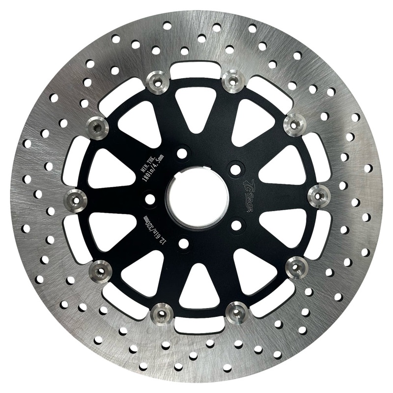 TC Bros. 12.6in Oversized Front Floating Brake rotor fits 84-up Harley Models