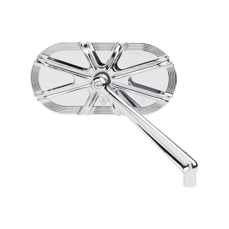 Arlen Ness 10-Gauge Series Mirror -FITS RIGHT. CHROME.