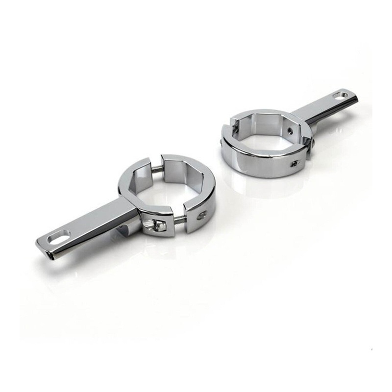 Denali Conv Fork Tube Light Mount/ 39-49mm Diametre Tubes – Chrome