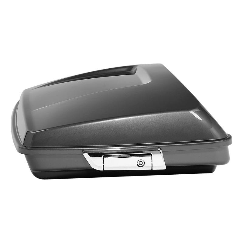 HR3 Industrial Gray 5.5″ Razor Style Tour Pack Luggage For 14-24 Harley Touring