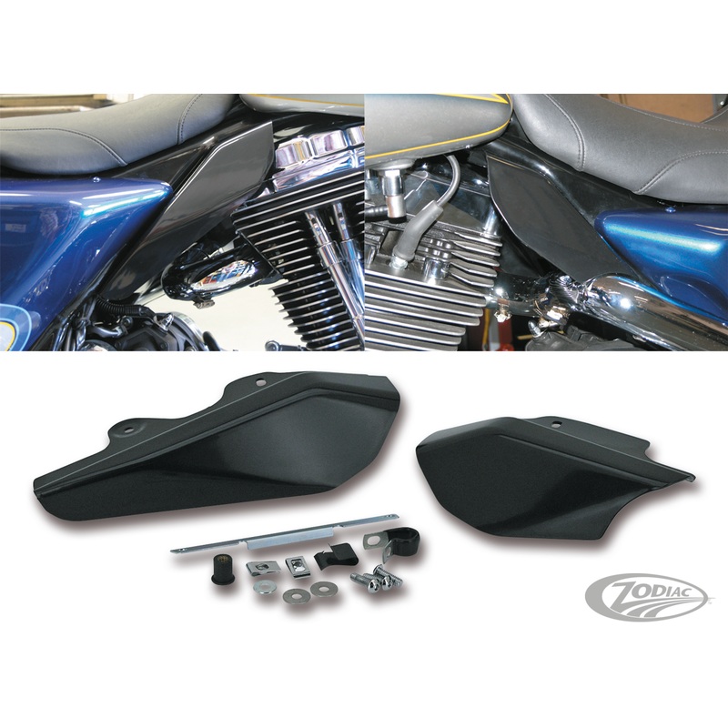 Under Seat Mounted Air Deflectors for Touring