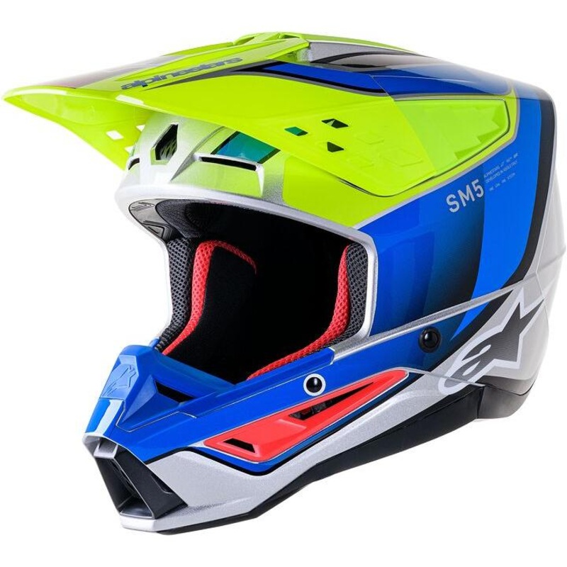 Alpinestars Supertech M5 Sail MX Fluo Yellow / Blue