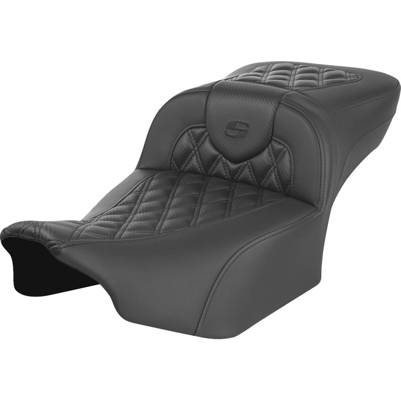 Roadsofa Extended Reach CF LS Seat, Black Stitch – 23+ Touring