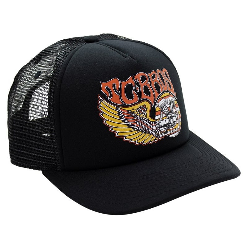 TC Bros. Wing Trucker Hat – Black