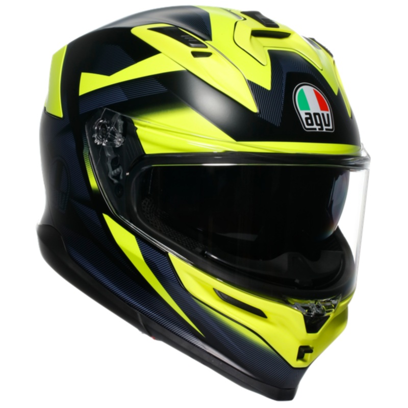 AGV K7 Glimpse Black / Fluo Yellow