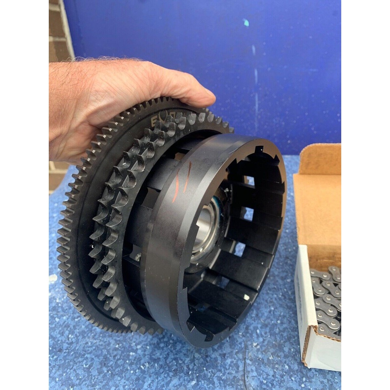 Evolution Industries Clutch basket  Harley Touring softail Dyna billet upgrade