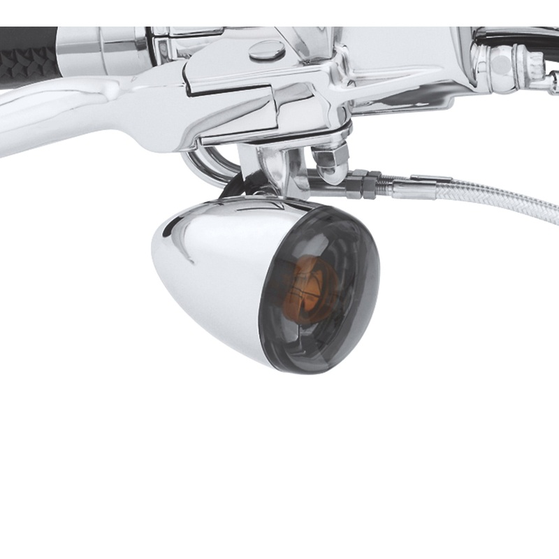 Harley Davidson 69208-09 Bullet Turn Signal Lens Kit KIT,SMOKED LENS TURN SIGNAL,BU