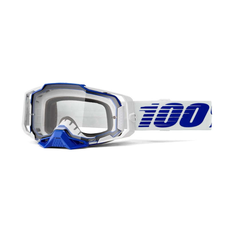100% Armega Goggles Blue / Clear Lens