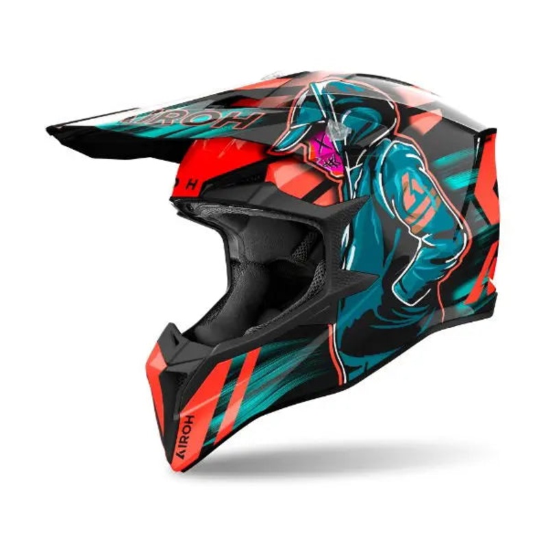 Airoh Wraaap Cyber Gloss Orange