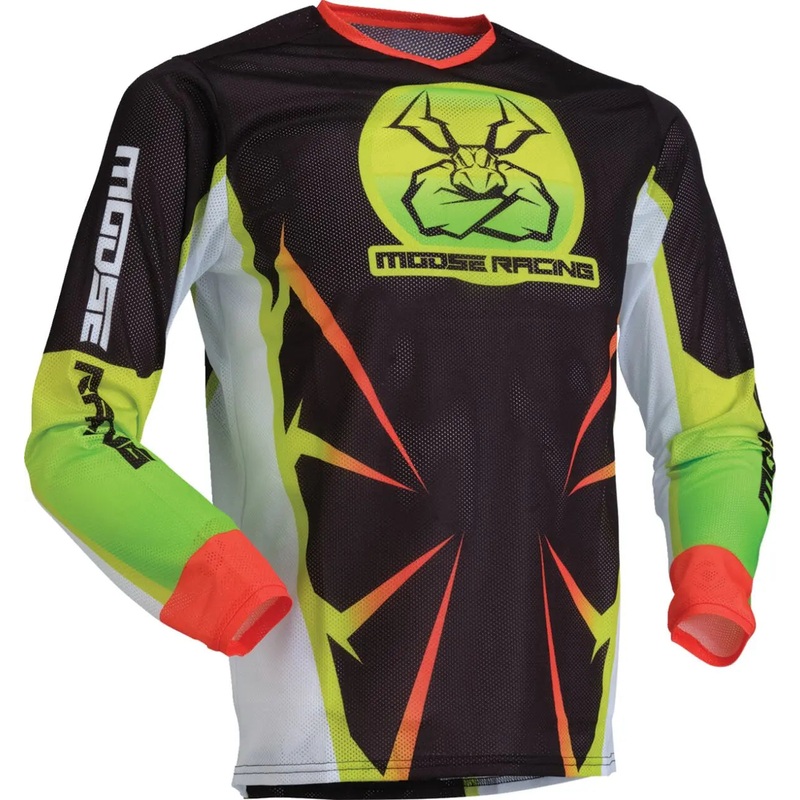 Moose Racing Youth Agroid Mesh Jersey Hi-Viz Yellow