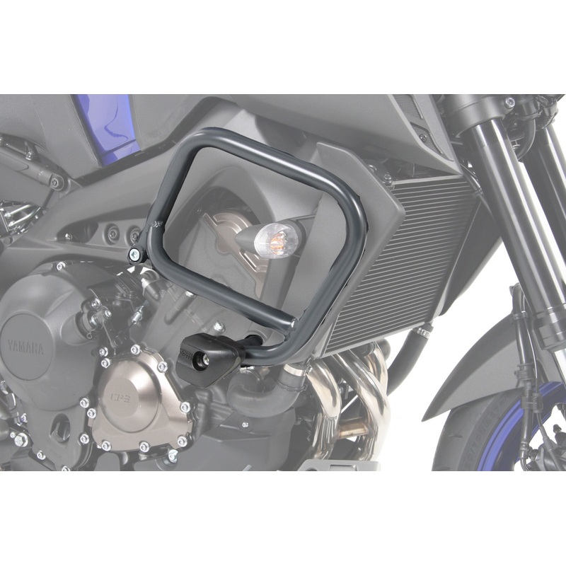 Yamaha MT 09 Protection – Engine Guard ANTHRACITE (with Protection Pad)