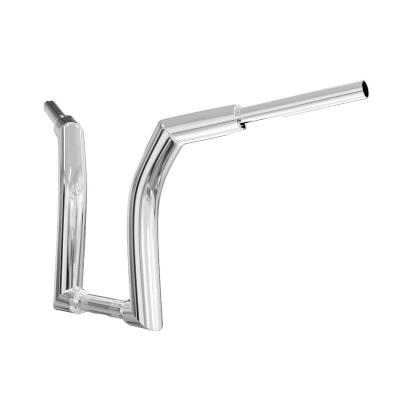 12″ Rise 2″ Ape Hanger Handlebar Z Drag Bar for Harley Touring Softail Dyna Sportster | Mactions
