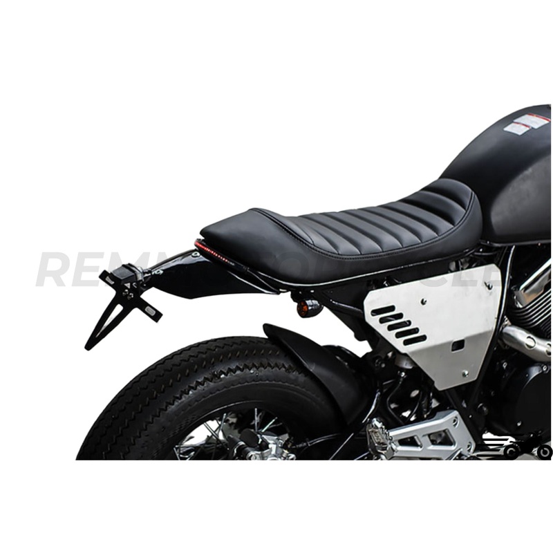 Rear fender black with plate holder
