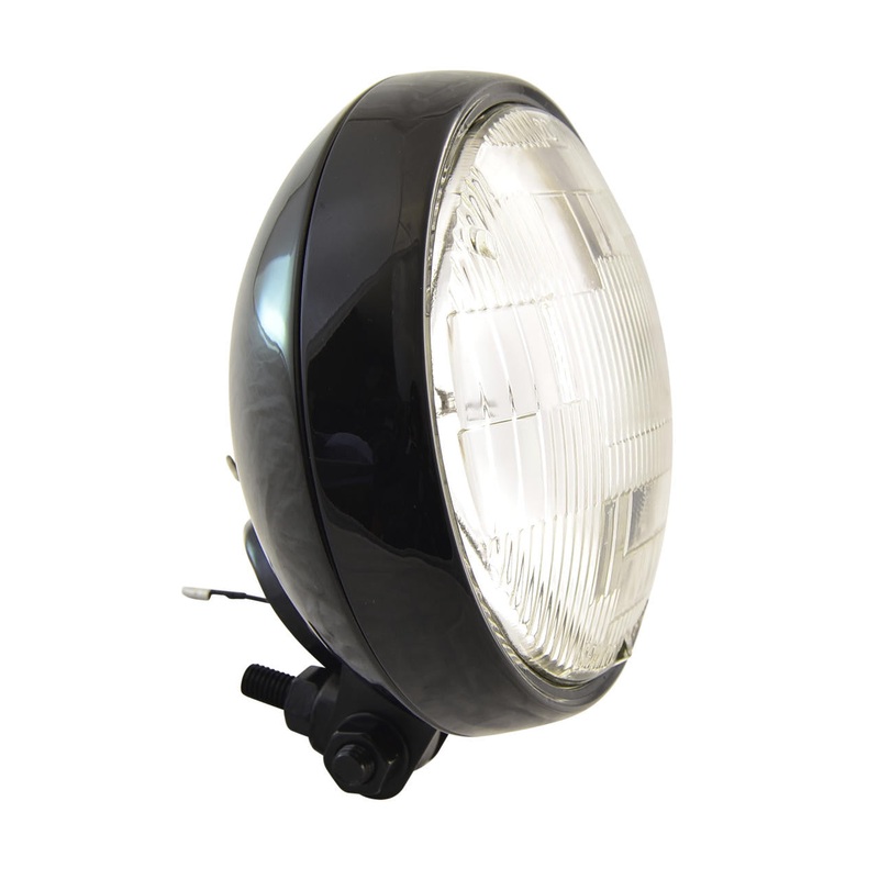 Shallow Spotlight Style Headlight – Black