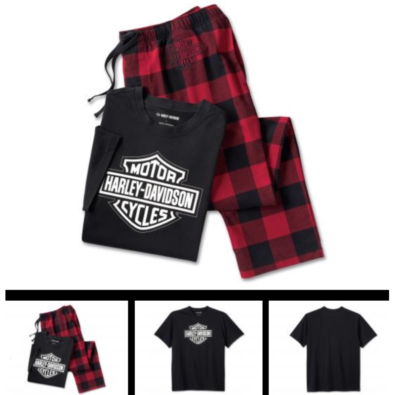 Genuine Harley-Davidson Men’s Men’s Bar & Shield Short Sleeve Pajama Set 96113-25VM
