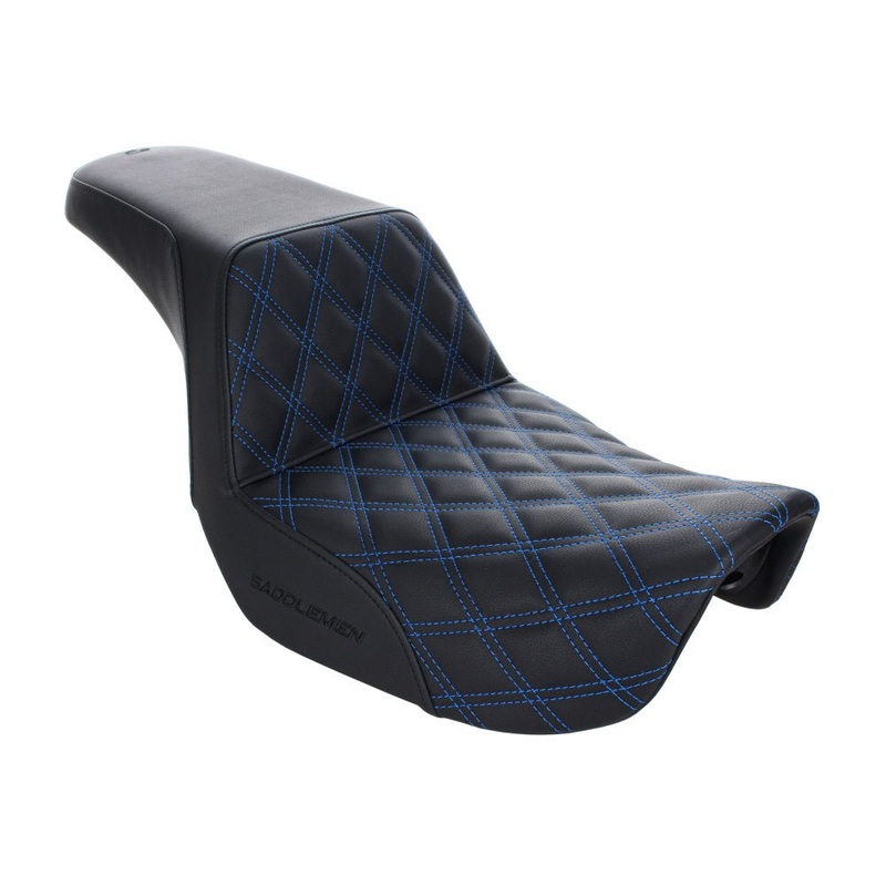 Step up LS Dual Seat (Blue). Dyna 2006-17.