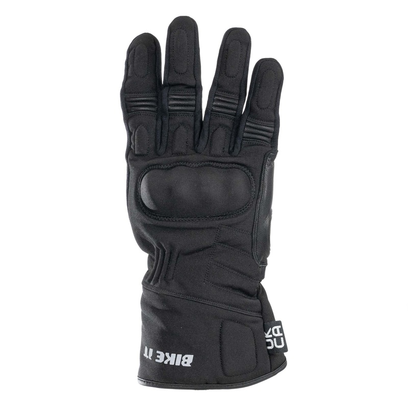 Bike It ”Triple Black” All-Seasons Motorcycle Glove – Large