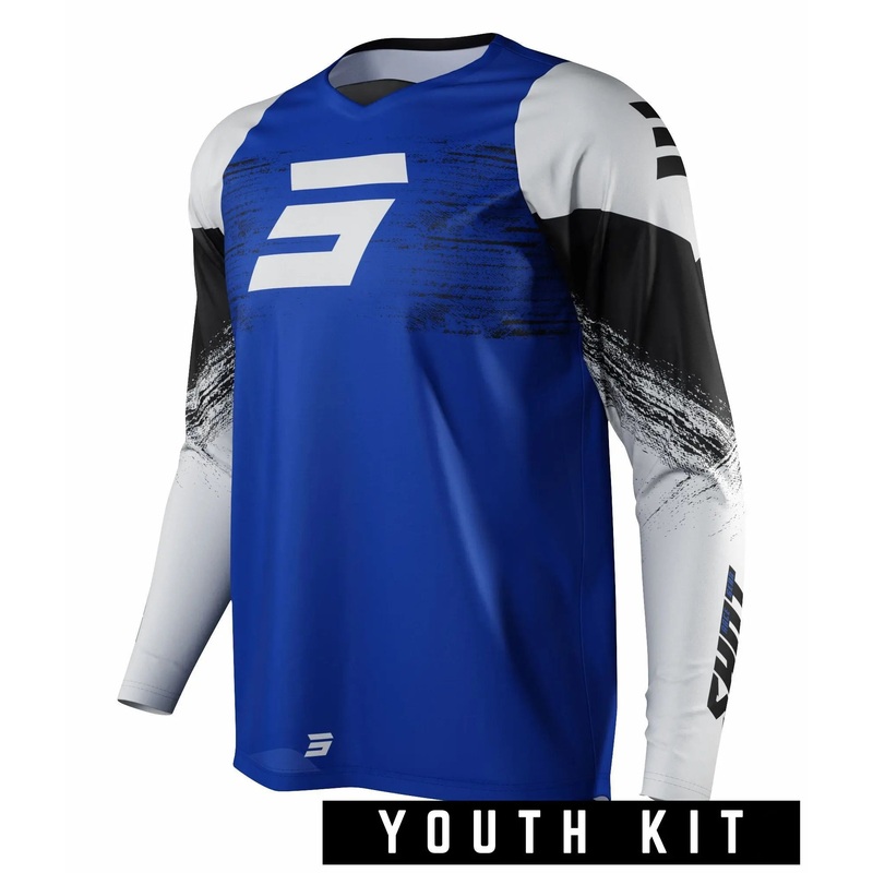 Shot Raw Youth Jersey Burst Blue